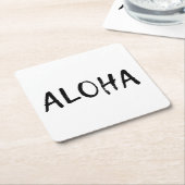 Aloha Kartonnen Onderzetters (Schuin)