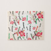 aloha , kauai , hawaii , oahu , maui , lanai backg legpuzzel (Horizontaal)