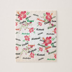 aloha , kauai , hawaii , oahu , maui , lanai backg legpuzzel