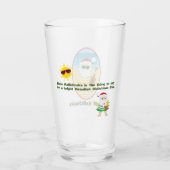 Aloha Kerstman Glazen Tumbler (Achterkant)