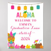 Aloha Klasse van 2024 Afstuderen Luau Welkom Poster (Voorkant)