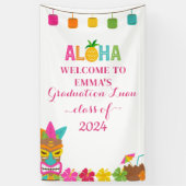 Aloha Klasse van 2024 Afstuderen Luau Welkom Spandoek (Verticaal)