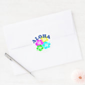 Aloha Klassieke Ronde Sticker Hawaiian (Envelop)