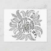 Aloha kleur je eigen briefkaart (Voorkant)