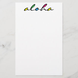 ALOHA kleurrijk Briefpapier
