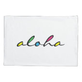 ALOHA kleurrijk Kussensloop (Achterkant)