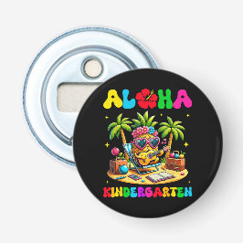 Aloha kleuterschool ananas hawaii terug naar schoo button flesopener
