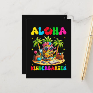 Aloha kleuterschool ananas hawaii terug naar schoo feestdagenkaart
