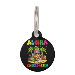 Aloha kleuterschool ananas hawaii terug naar schoo huisdierpenning