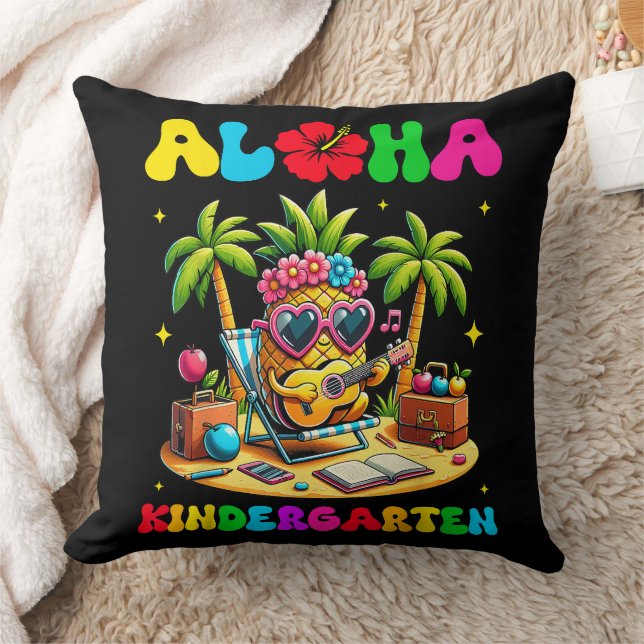 Aloha kleuterschool ananas hawaii terug naar schoo kussen (Deken)