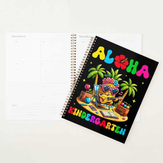 Aloha kleuterschool ananas hawaii terug naar schoo planner (Display)