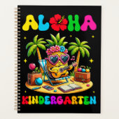 Aloha kleuterschool ananas hawaii terug naar schoo planner (Voorkant)