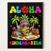 Aloha kleuterschool ananas hawaii terug naar schoo planner (Achterkant)