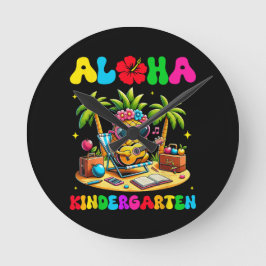Aloha kleuterschool ananas hawaii terug naar schoo ronde klok