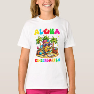Aloha kleuterschool ananas hawaii terug naar schoo t-shirt
