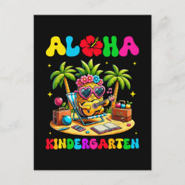 Aloha kleuterschool ananas hawaii terug naar schoo uitnodiging briefkaart