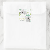 Aloha Koala Tropisch Baby shower Dank u Sticker (Tas)