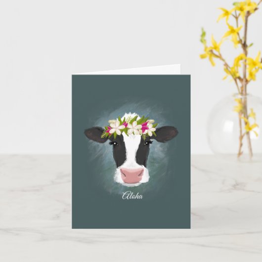 Aloha Koe - Custom Note Kaart (Gele Bloem)