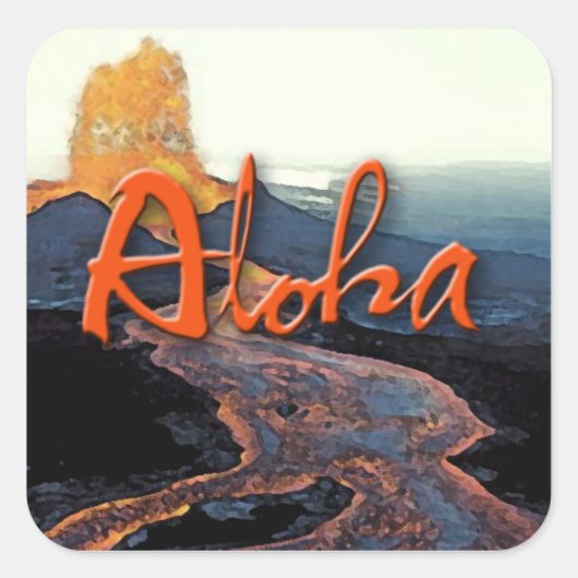 Aloha Lava Sticker (Voorkant)