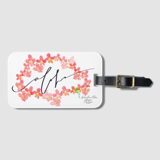 Aloha Lei Bagage Labels (Voorkant (horizontaal))