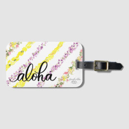Aloha Lei Hawaii Geïnspireerde Bagage Tag Bagagelabel