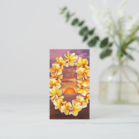 Aloha Lei  Visitekaartje (Staand voorkant)