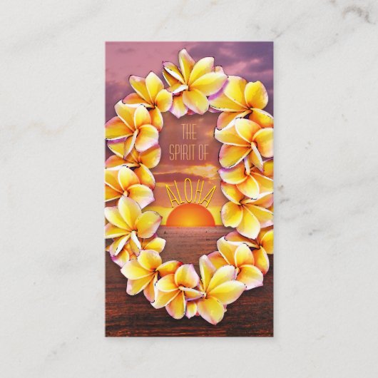 Aloha Lei  Visitekaartje (Voorkant)