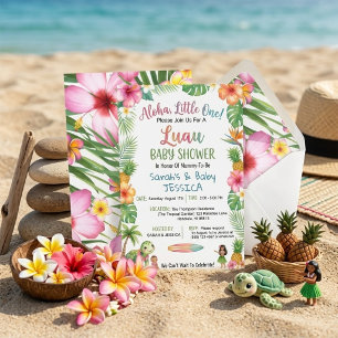 Aloha Little One Luau Baby Shower Uitnodiging