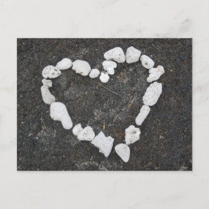 Aloha * Love * Coral Heart Briefkaart