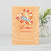 Aloha Love Luau Bridal Shower Kaart (Staand voorkant)