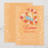 Aloha Love Luau Bridal Shower Kaart (Voorkant / Achterkant)