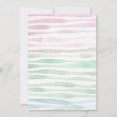 Aloha! Luau 1e Verjaardag Roze Tropische Hawaiiaan Kaart (Achterkant)