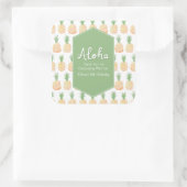 Aloha Luau Ananas Patroon Bedankt Stickers (Tas)