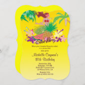 Aloha Luau Birthday Party Kaart (Voorkant / Achterkant)