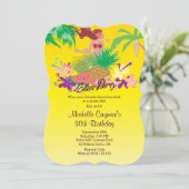 Aloha Luau Birthday Party Kaart (Staand voorkant)