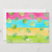 Aloha Luau Birthday Tropical Photo Kaart (Achterkant)