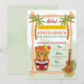 Aloha Luau Birthday Uitnodiging (Voorkant / Achterkant)