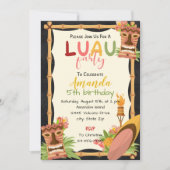 Aloha Luau Birthday Uitnodiging (Voorkant)