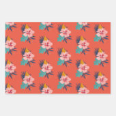 Aloha Luau gepersonaliseerde naam Meisje zomer ver Inpakpapier Vel (Voorkant)