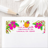 Aloha Luau Girls Tropical Birthday Party Etiket (Insitu)