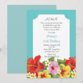 Aloha! Luau Hawaiian Birthday Party Kaart (Voorkant / Achterkant)