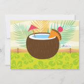 Aloha Luau Hawaiian Tropical Summer Birthday Foto Kaart (Achterkant)