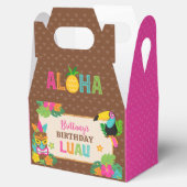 Aloha Luau Hawaiian Tropical Verjaardag Bedankdoosjes (Geopend)