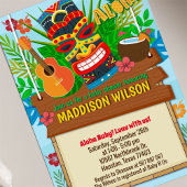 Aloha Luau Hawaiian Tropisch Baby shower Kaart