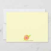 Aloha luau hibiscus op feestelijke feestdag kaart (Achterkant)