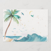 Aloha Luau Kids Birthday Invitation Kaart (Achterkant)