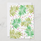 Aloha Luau Meisjes Tropische Flamingo Verjaardagsf Kaart (Achterkant)