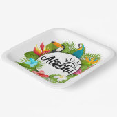 Aloha Luau  Papieren Bordje (Gebogen)