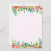 Aloha Luau Party Tropical Afstuderen Invitation Kaart (Achterkant)