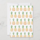 Aloha Luau Pineapple Birthday Party Invitations Kaart (Achterkant)
